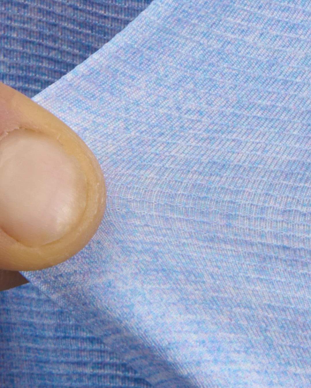 Lichtblauwe gemêleerde microprint van het Xacus Active Shirt