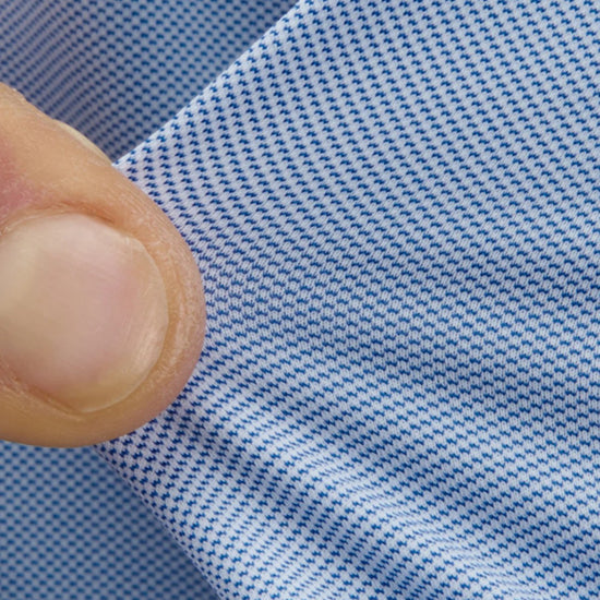 Technische twillstof van Xacus Active Shirt in lichtblauw