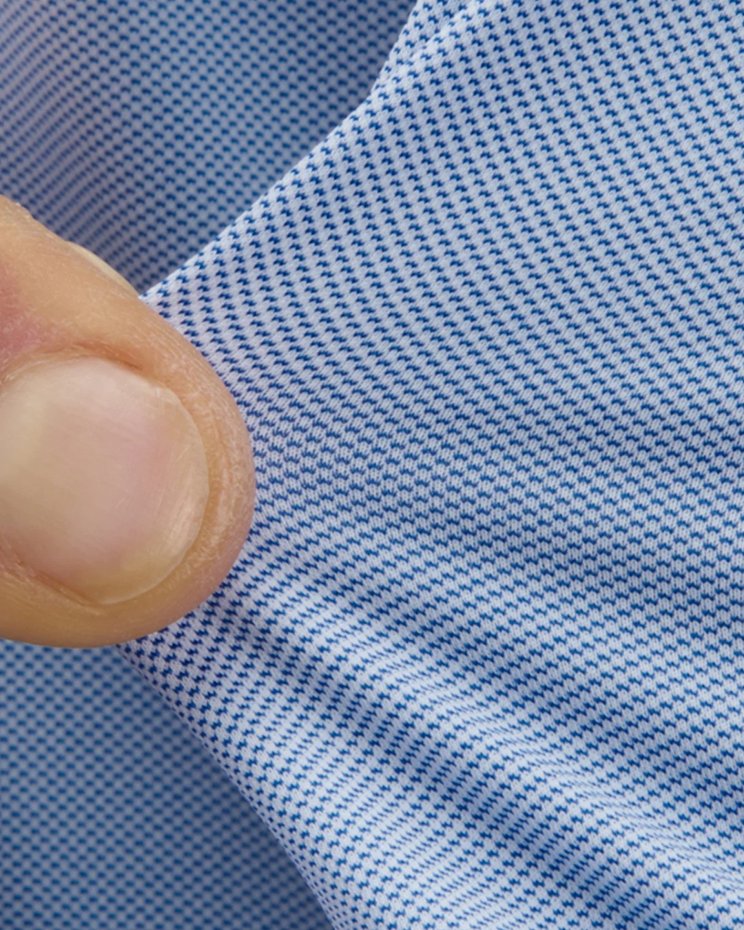 Technische twillstof van Xacus Active Shirt in lichtblauw
