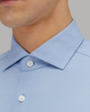 Achterkant van Xacus Active Shirt New Light Blue zonder rugnepen