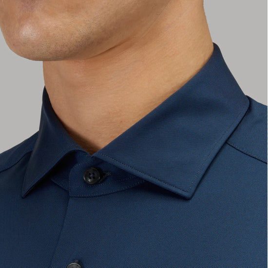 Technische 3D Stretch-stof van het Xacus Active Shirt in New Navy