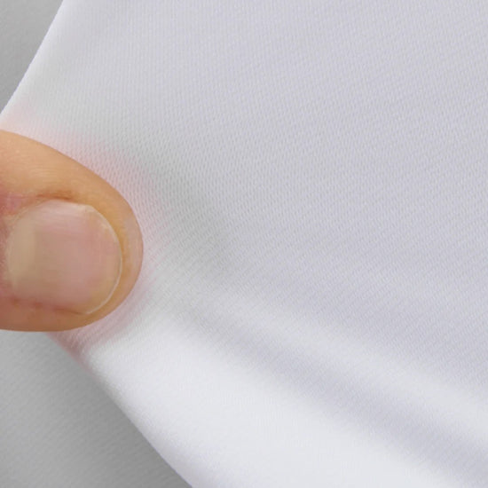 Achterzijde van Xacus Active Shirt Tailor Fit wit herenoverhemd