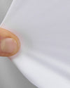 Achterzijde van Xacus Active Shirt Tailor Fit wit herenoverhemd