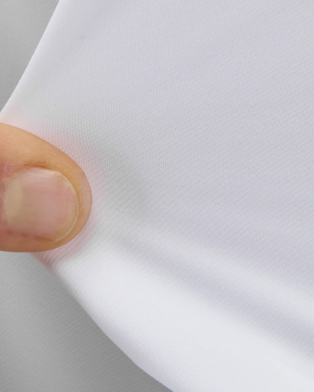 Achterzijde van Xacus Active Shirt Tailor Fit wit herenoverhemd