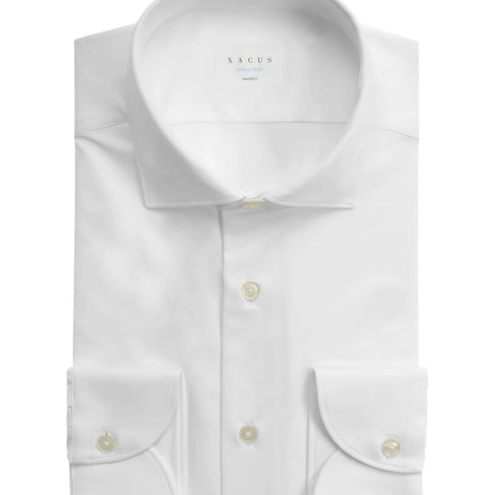 Xacus Active Shirt Tailor Fit wit strijkvrij herenoverhemd