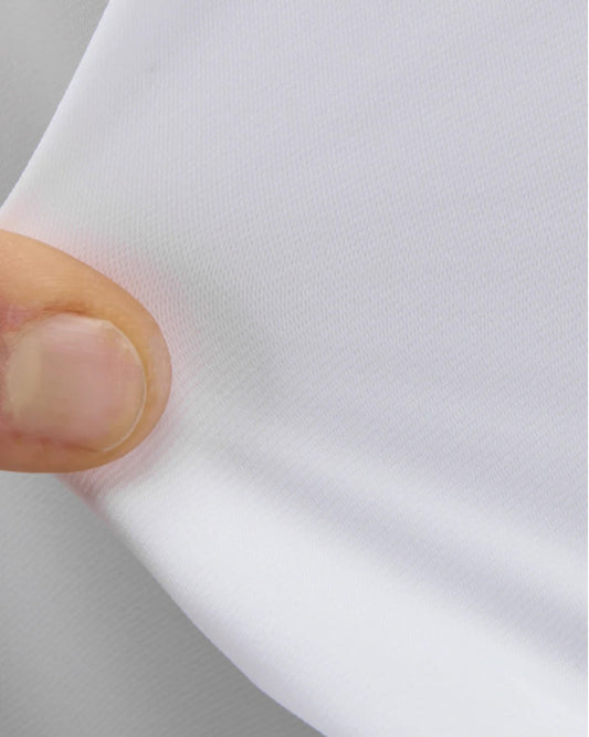 Achterkant van het witte Xacus Slim Fit Active Shirt zonder coupenaden