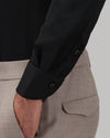 Zwart Xacus Active Shirt voor een verzorgde business- en avondlook