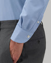 Technische stretchstof van Xacus Active Shirt New Light Blue