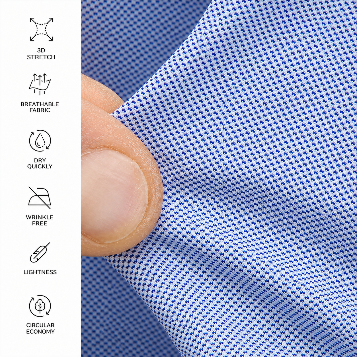 Technische eigenschappen van Xacus Regular Fit Active Shirt New Light Blue