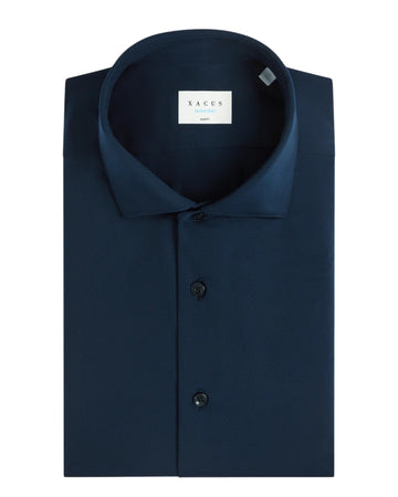 Xacus Slim Fit Active Shirt Dark Navy voor heren voorkant