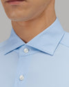 Achterkant van Xacus Slim Fit Active Shirt Light Blue