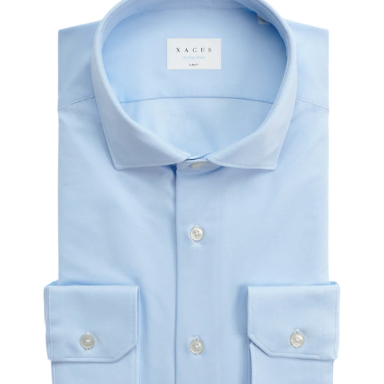 Xacus Slim Fit Active Shirt Light Blue voor heren voorkant