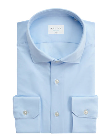 Xacus Slim Fit Active Shirt Light Blue voor heren voorkant