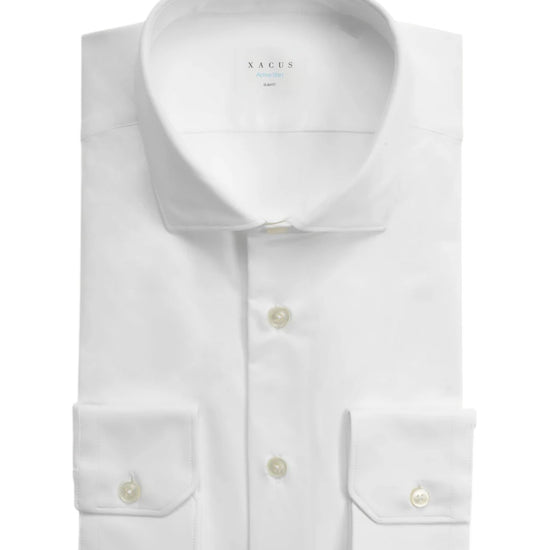 Xacus Slim Fit Active Shirt wit technisch herenoverhemd