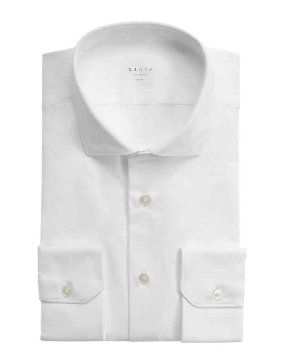 Xacus Slim Fit Active Shirt wit technisch herenoverhemd