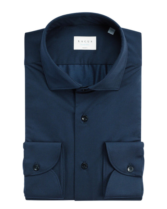 Xacus Tailor Fit Active Shirt New Navy voor heren