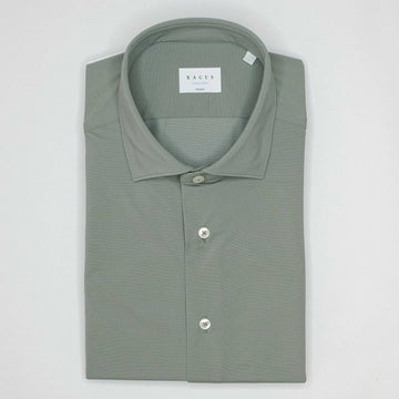 Xacus Tailor Fit Active Shirt Sage Green bij Checkpoint Mol