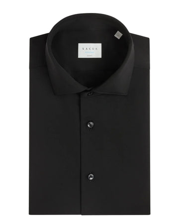 Xacus Tailor Fit Active Shirt zwart technisch herenoverhemd