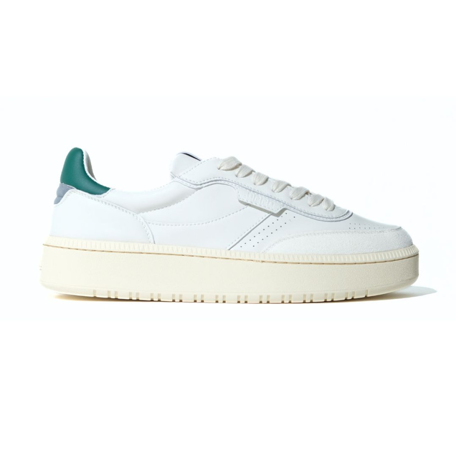 Eden | Leather Vintage White Green 