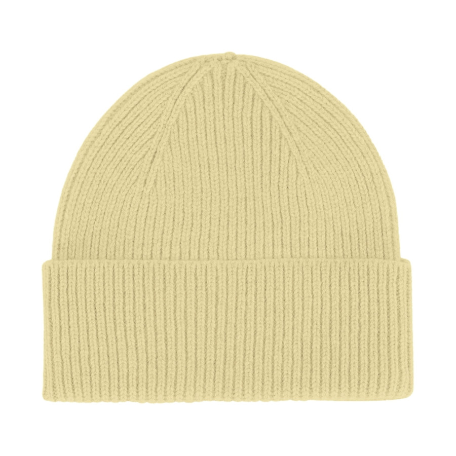 Merino Wool Beanie | Soft Yellow