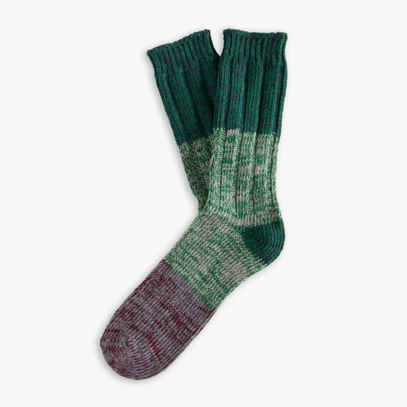 Charlie Collection Green Socks