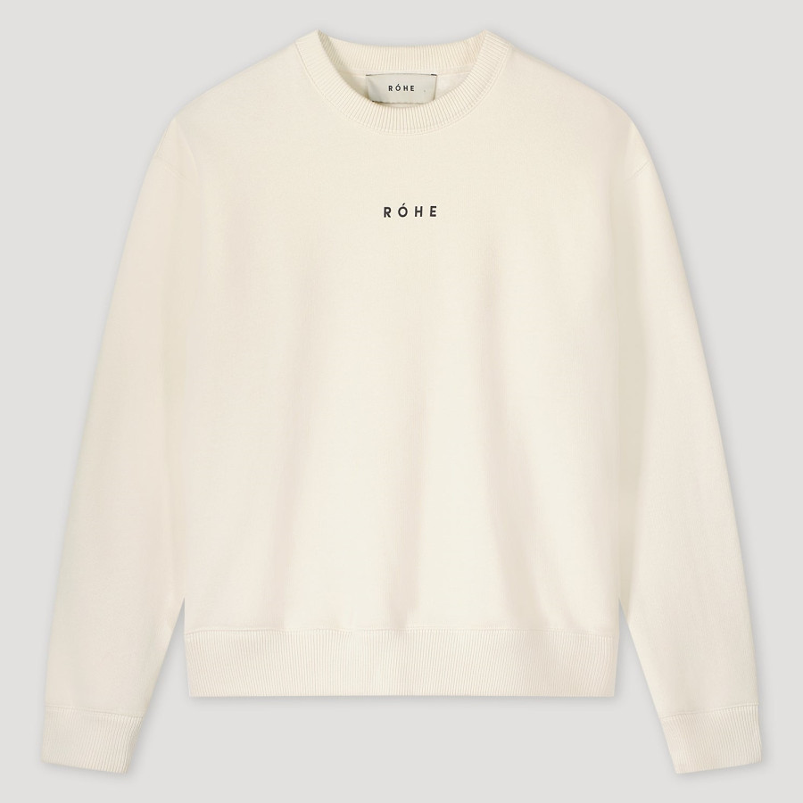 Crewneck logo sweatshirt 105 OFF WHITE