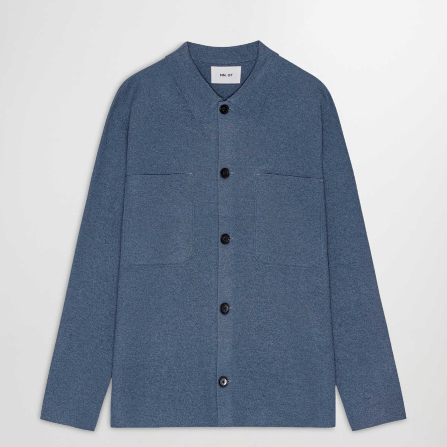 Jonas Overshirt | Boiled Wool Bering Sea