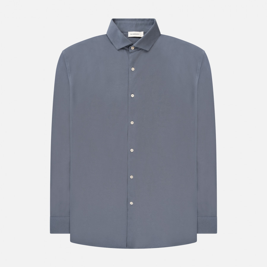 STIRR SUPER SOFT COTTON SHIRT | STORMY BLUE