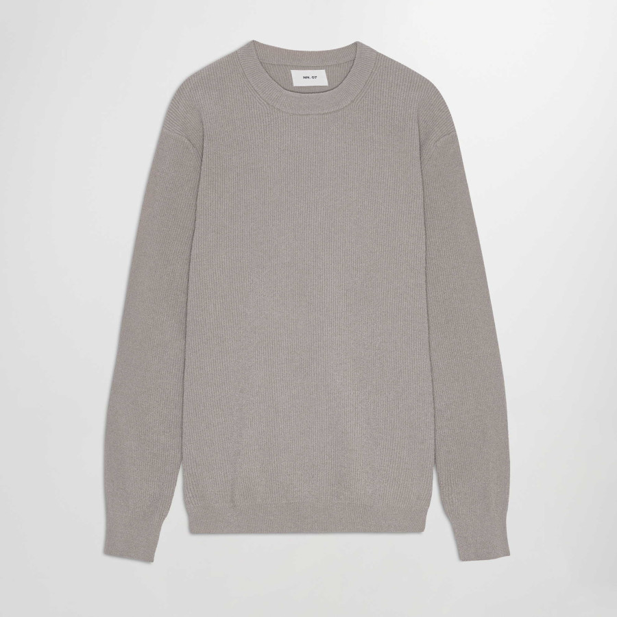 Lee Sweater | Wool Blend Light Grey Melange