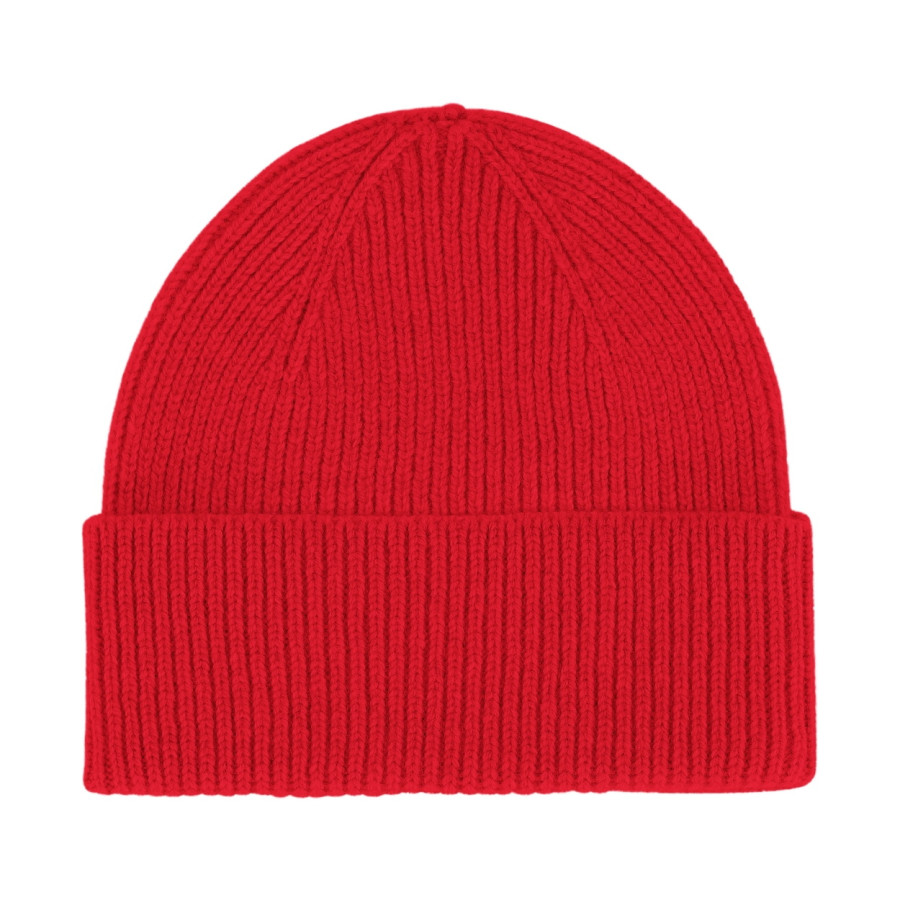 Merino Wool Beanie | Scarlet Red