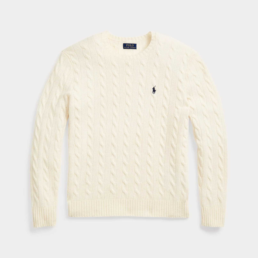 CABLE-KNIT WOOL-CASHMERE JUMPER