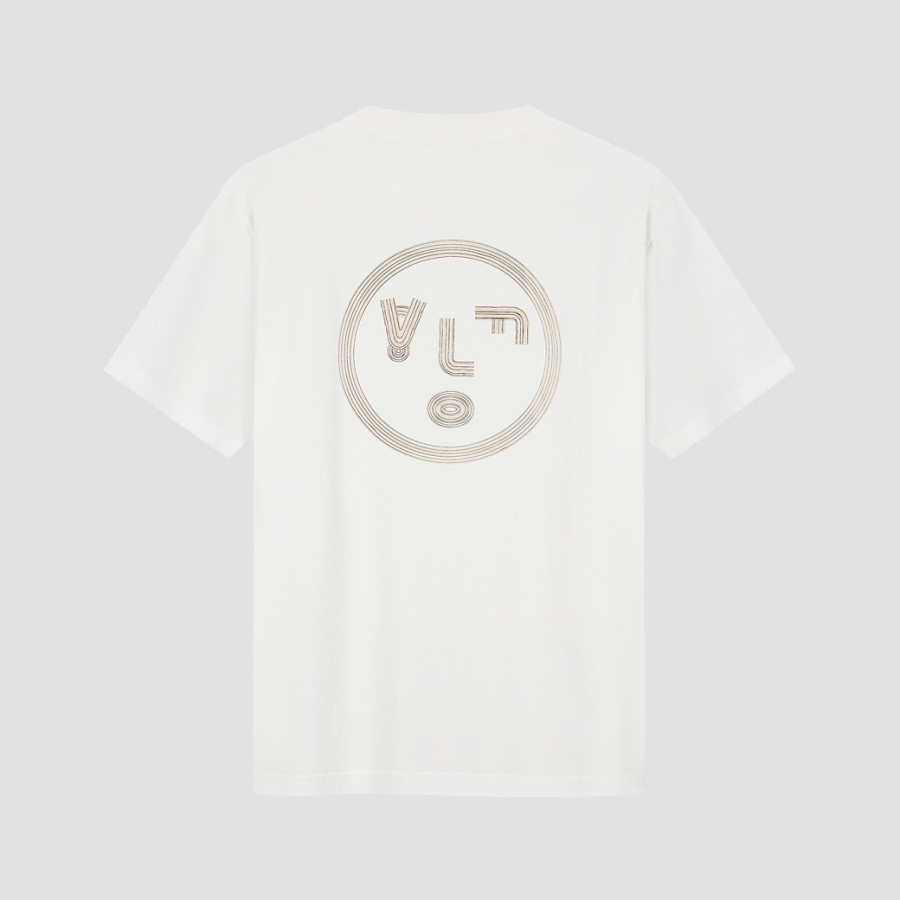 LINED FACE TEE.OPTICAL WHITE