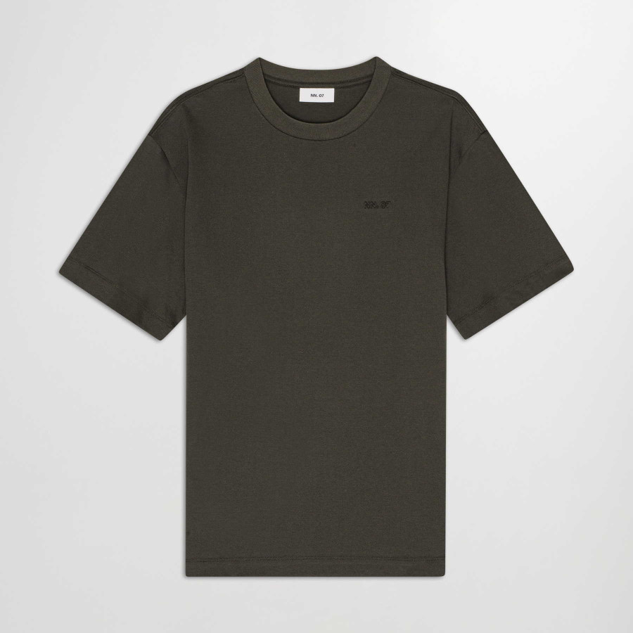 NAT LOGO ORGANIC COTTON TEE | DARK ARMY