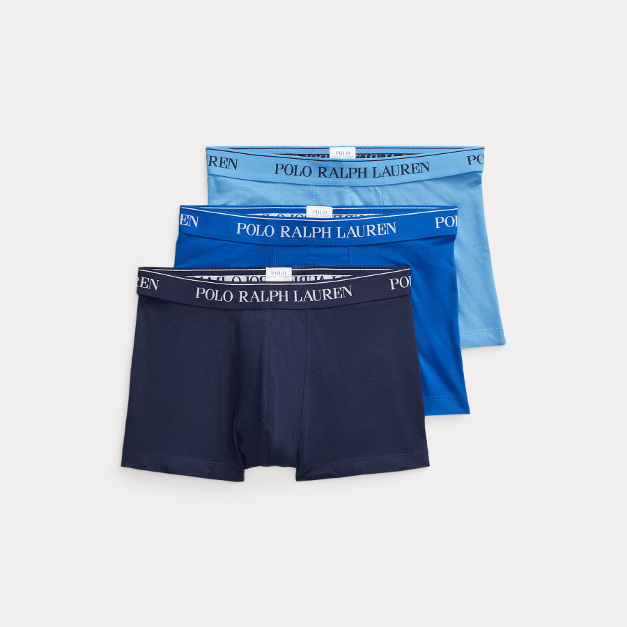 STRETCH COTTON TRUNK 3-PACK | CRUISE NAVY/ARIAL BLUE/CLUB ROYAL