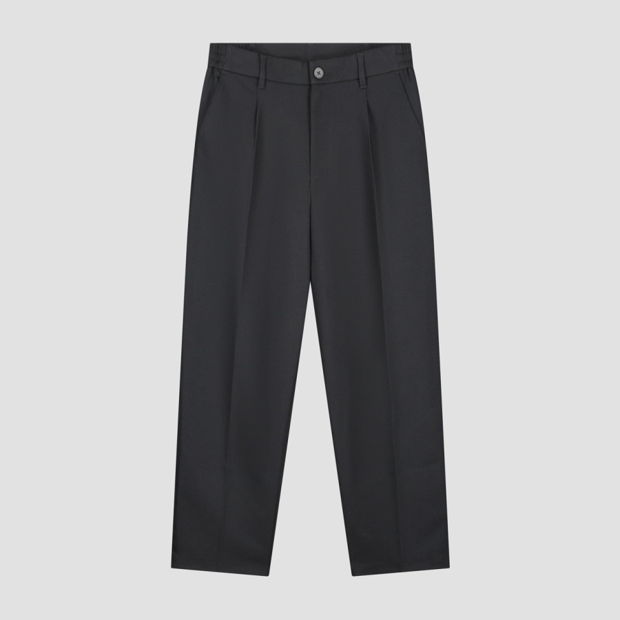 REGULAR TWILL PLEATED.CHARCOAL