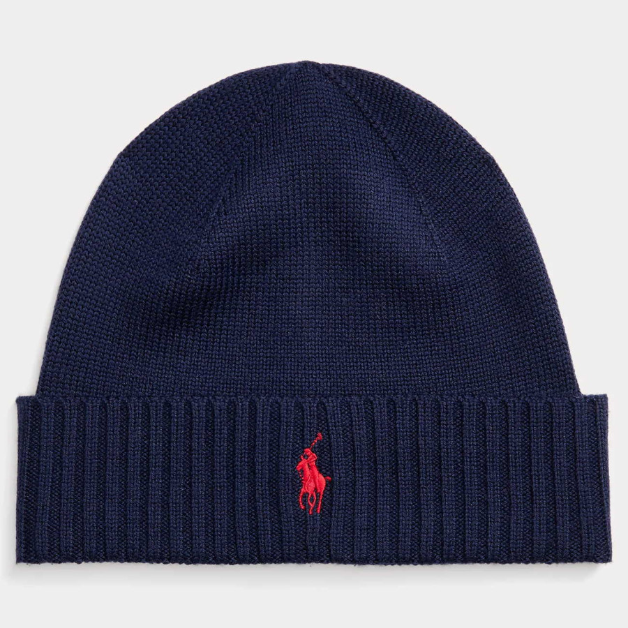 SIGNATURE PONY WOOL BEANIE | HUNTER NAVY