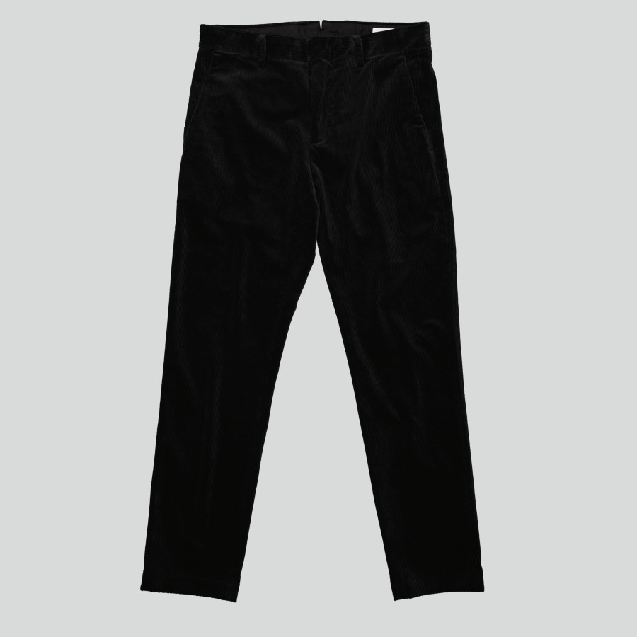 THEO CORDUROY TAPERED LEG TROUSER | DARK ARMY