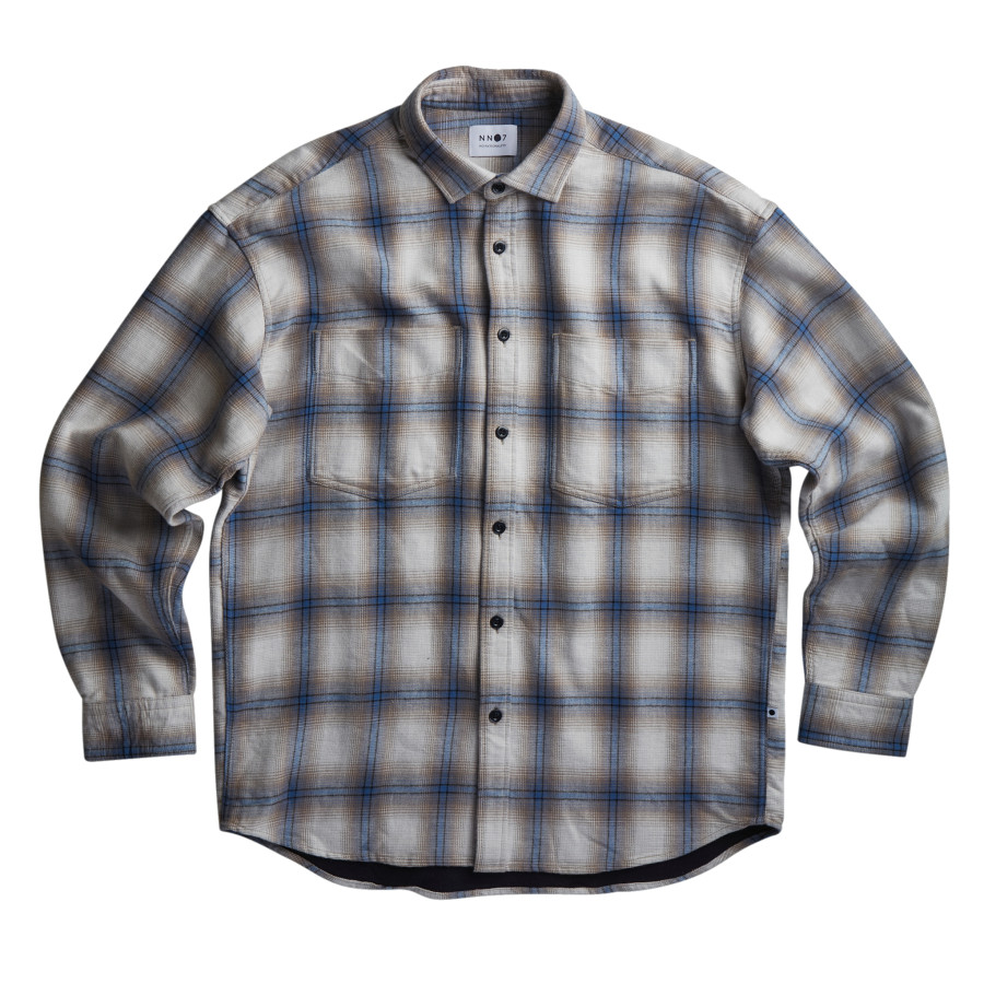 Deon Long Sleeve Shirt With Western I spired Detailing | Grey Check