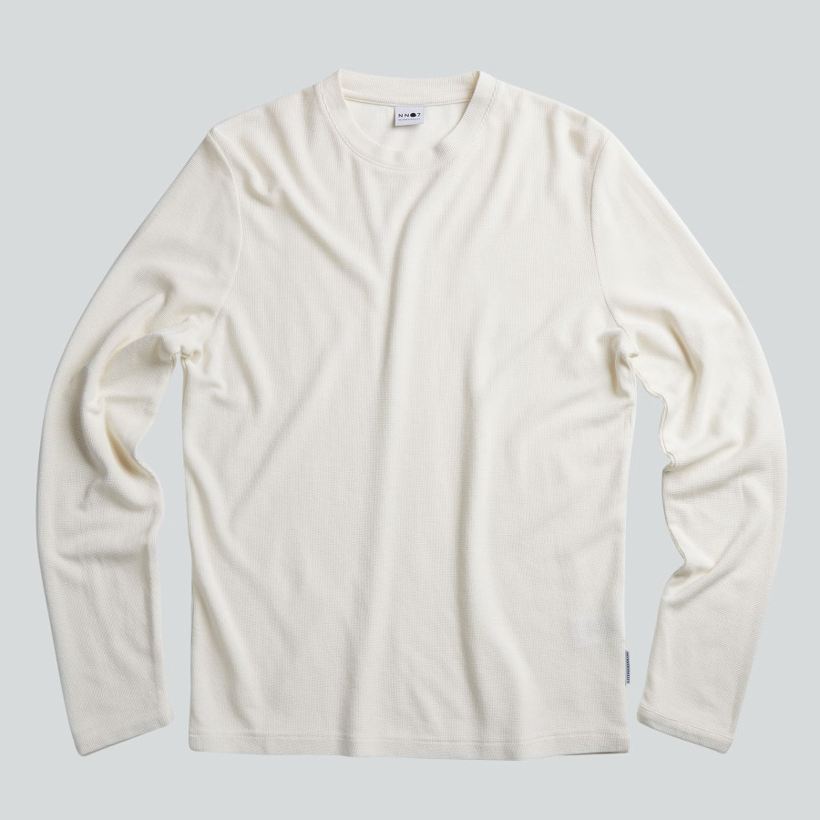Clive Sweater | Egg White Regular Fit