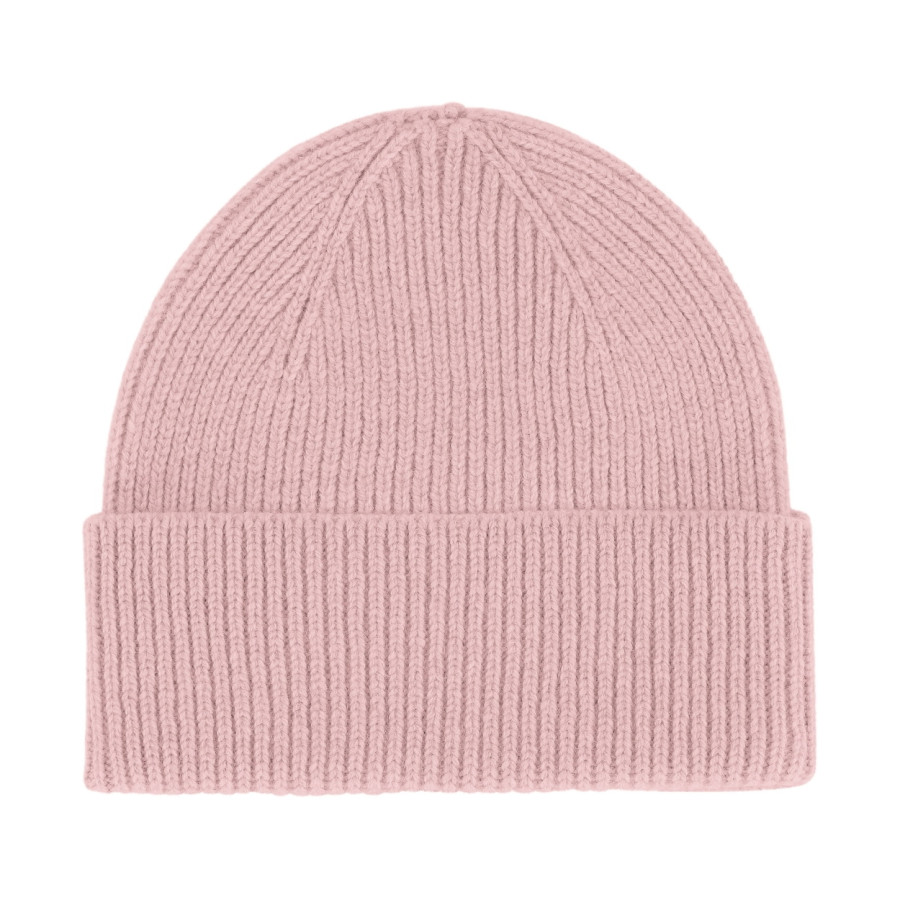 Merino Wool Beanie | Faded Pink