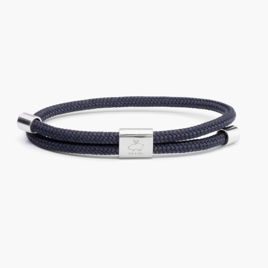 Little Lewis DBL Navy Silver | Double Rope