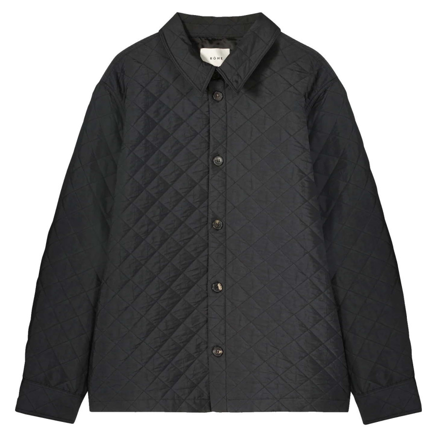 Ravi Polyester Jacket | Black Relaxed Fit
