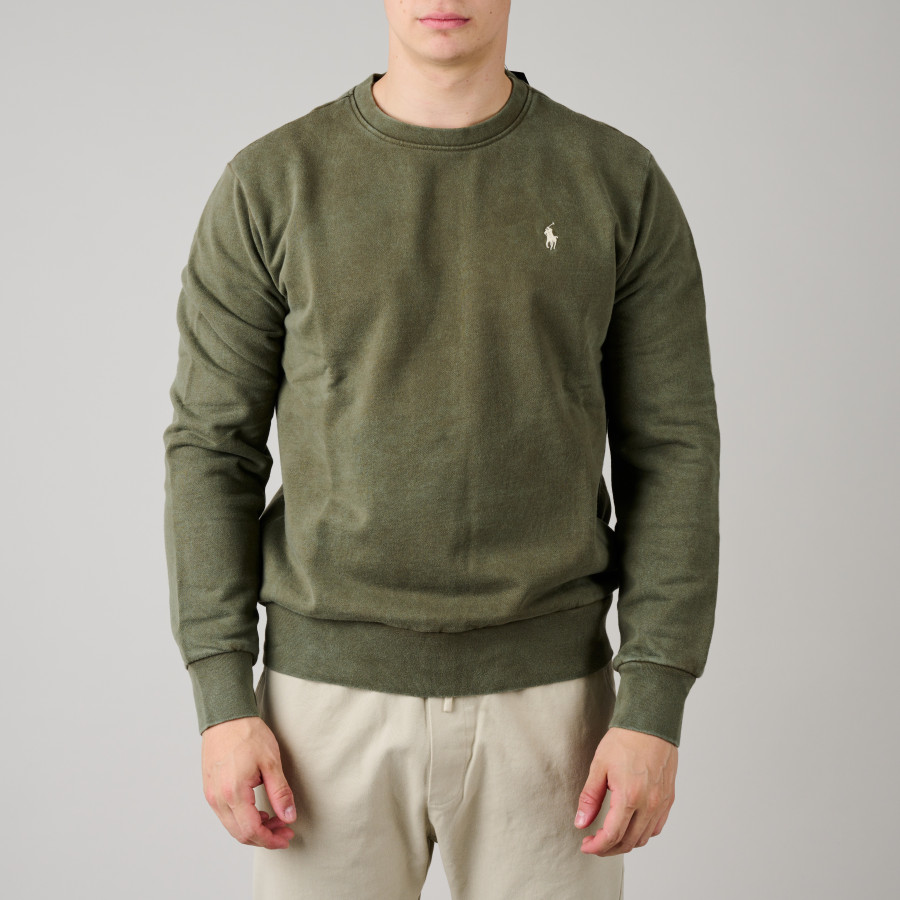 Crewneck Sweater | Defender Green | Regular Fit