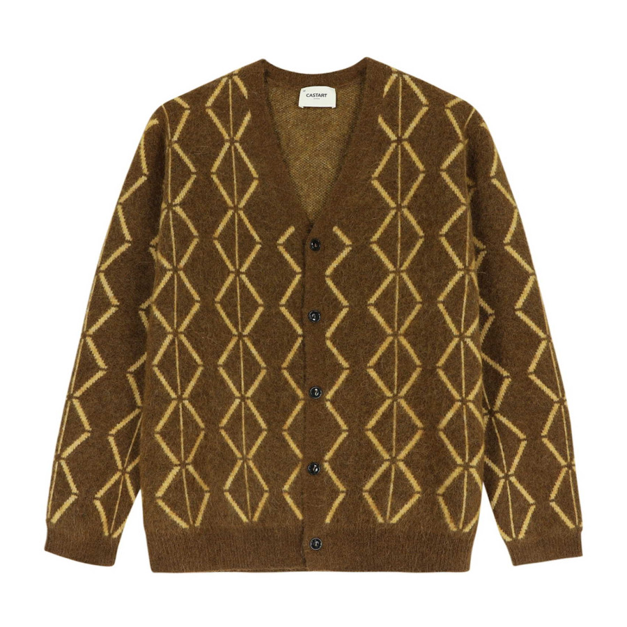 Snowstar Cardigan | Alpaca Wool Blend Brown