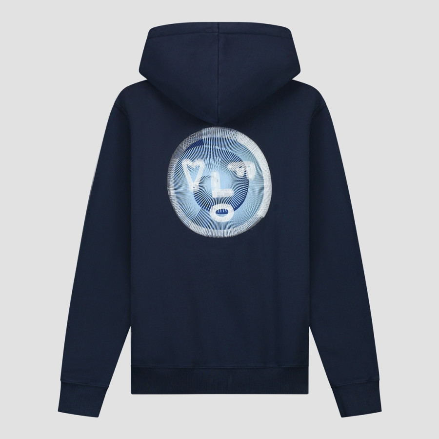 SPIRAL FACE HOODIE.NAVY