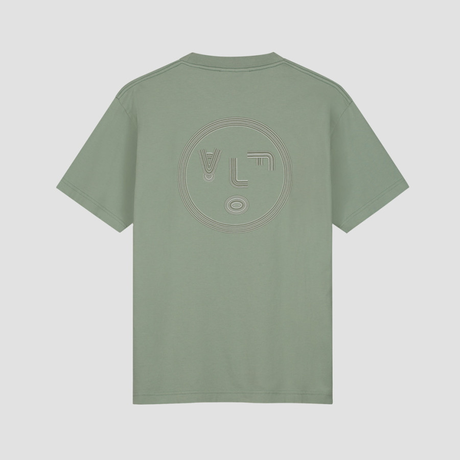 LINED FACE TEE.GREEN MILIEU