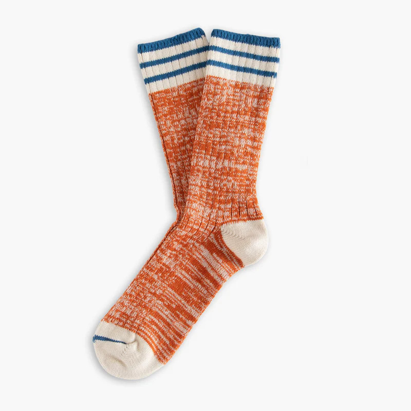 Nautical Turn Ocenside Orange Socks
