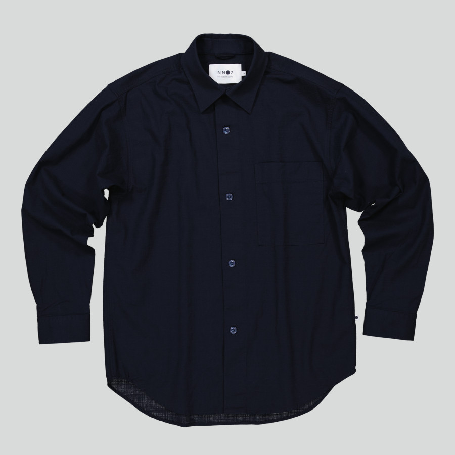 Adwin Shirt | Navy Blue | Regular Fit 
