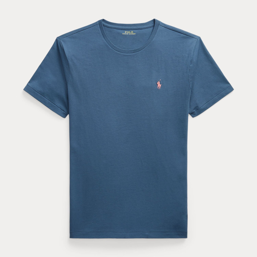 CUSTOM SLIM FIT JERSEY CREWNECK T-SHIRT | CLANCY BLUE