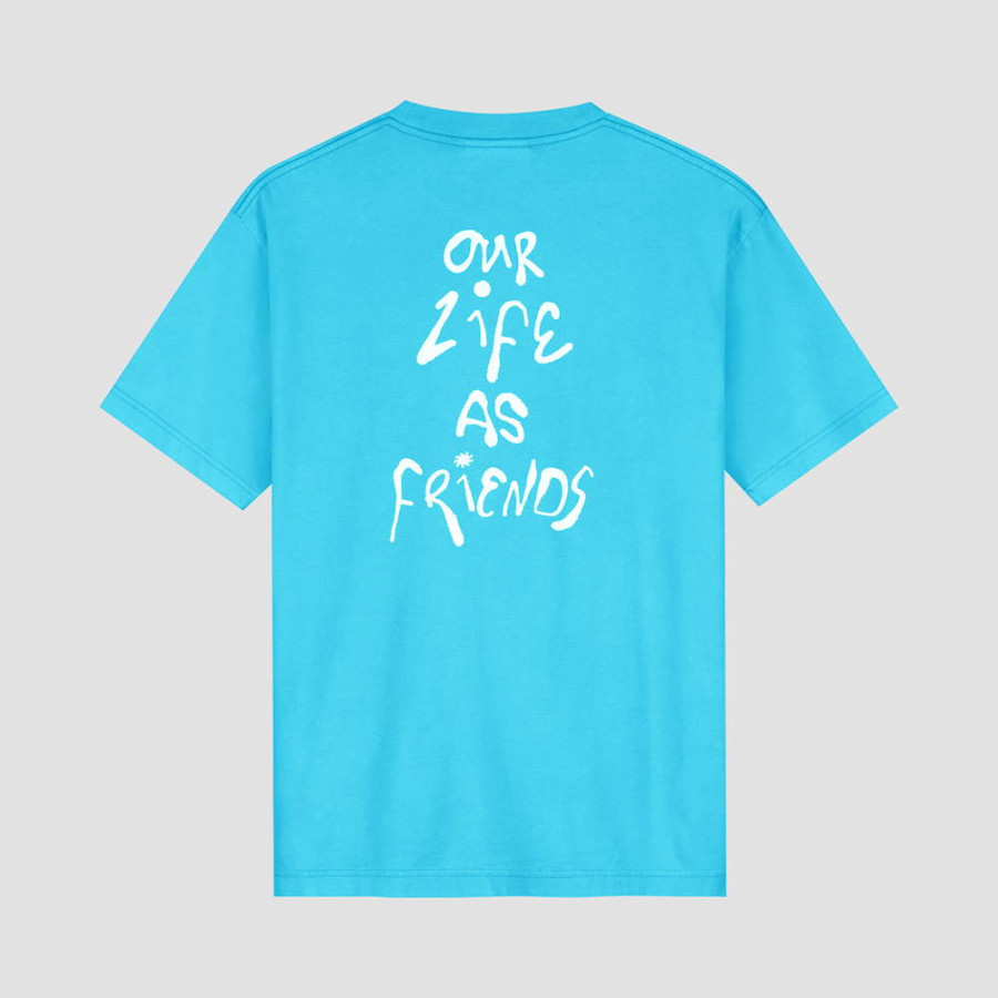 TAG TEE.CYAN BLUE